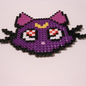 Sailor Moon Luna perler figure